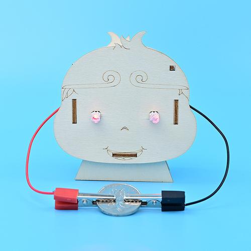 導電檢測器手工木制拼插科技小制作物理電路科學實驗創客學生發明